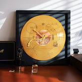 Hi Cosmic Cat Record Modern Art Wall Clock | Yedwo Design